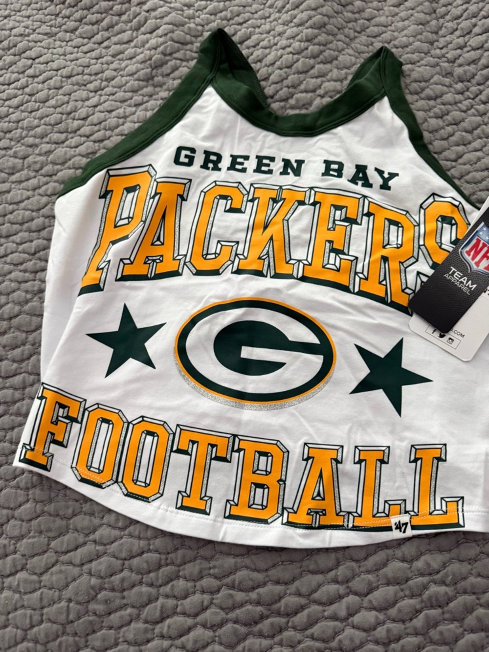 Green Bay Packers Graphic Tank Top - White & Green